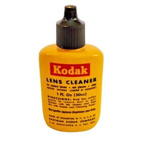 Vintage Kodak Lens Cleaner Bottle Original Vintage USA Bottle Dispenser